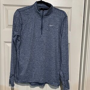 Nice NIKE Ladies Quarter Zip Athletic Top Large. WT253